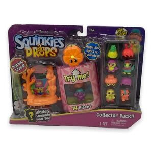 Squinkies Do Drops Season 3 Collector Pack Glow In Dark 14PC w Display Stand